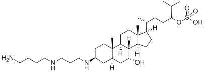 CAS#: 148717-90-2, [(3R,6R)-6-[(3S,5R,7R,8R,9S,10S,13R,14S,17R)-3-[3-(4-Aminobutylamino)Propylamino]-7-Hydroxy-10,13-Dimethyl-2,3,4,5,6,7,8,9,11,12,14,15,16,17-Tetradecahydro-1H-Cyclopenta[a]Phenanthren-17-Yl]-2-Methylheptan-3-Yl] Hydrogen Sulfate