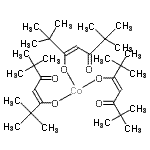 CAS 登录号：14877-41-9， 钴(3+)三[(3Z)-2,2,6,6-四甲基-5-氧代-3-庚烯-3-醇]