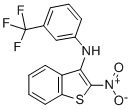 CAS 登录号：149338-13-6， 2-硝基-N-[3-(三氟甲基)苯基]-1-苯并噻吩-3-胺