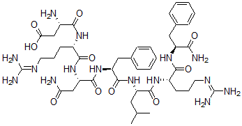 CAS#: 149471-11-4, Aspartyl-arginyl-asparaginyl-phenylalanyl-leucyl-arginyl-phenylalaninamide