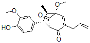 CAS#: 149560-83-8, (1R,5R,6R,7R)-6-(4-Hydroxy-3-Methoxyphenyl)-1-Methoxy-7-Methyl-3-Prop-2-Enylbicyclo[3.2.1]Oct-2-Ene-4,8-Dione