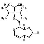 CAS 登录号：149625-80-9， 2,6-脱水-5-脱氧-3,4-O-(氧代亚甲基)-1-O-(三异丙基硅烷基)-D-阿拉伯糖-己-5-烯糖