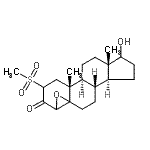 CAS 登录号：149950-20-9， 17-羟基-2-(甲基磺酰基)-4,5-环氧雄甾烷-3-酮