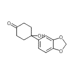 CAS 登录号：150019-57-1， 4-(1,3-苯并二氧戊环-5-基)-4-羟基环己酮
