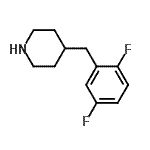 CAS 登录号：150019-62-8， 4-(2,5-二氟苄基)哌啶