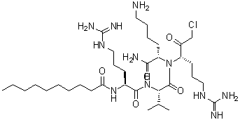 CAS 登录号：150113-99-8， N<sup>2</sup>-癸酰-L-精氨酰-L-缬氨酰-N-[(3S)-6-亚氨基甲酰胺基-1-氯-2-氧代-3-己烷基]-L-赖氨酰胺