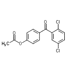 CAS 登录号：150347-05-0， 4-(2,5-二氯苯甲酰基)苯基乙酸酯
