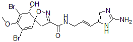 CAS#: 150417-67-7, (6R)-N-[(E)-3-(2-Amino-3H-Imidazol-4-Yl)Prop-2-Enyl]-7,9-Dibromo-6-Hydroxy-8-Methoxy-1-Oxa-2-Azaspiro[4.5]Deca-2,7,9-Triene-3-Carboxamide