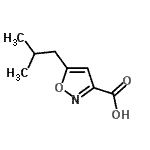 CAS 登录号：150517-80-9， 5-异丁基-1,2-恶唑-3-羧酸