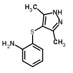 CAS#: 150536-99-5, 2-[(3,5-Dimethyl-1H-Pyrazol-4-Yl)Sulfanyl]Aniline