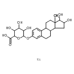 CAS 登录号：15087-06-6， 雌三醇3-(beta-D-葡糖苷酸)钠盐
