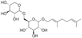 CAS 登录号：150995-11-2， (2R,3R,4S,5S,6R)-2-[(2E)-3,7-二甲基辛-2,6-二烯氧基]-6-[[(2S,3R,4S,5R)-3,4,5-三羟基四氢吡喃-2-基]氧基甲基]四氢吡喃-3,4,5-三醇