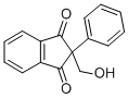 CAS 登录号：151-88-2， 2-(羟基甲基)-2-苯基茚-1,3-二酮