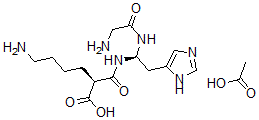 CAS 登录号：151142-89-1， 甘氨酰-组氨酰-omega(氨基羰基)赖氨酸单乙酸盐