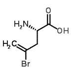 CAS 登录号：151144-96-6， (2S)-2-氨基-4-溴-4-戊烯酸