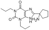 CAS 登录号:151159-23-8, 8-(1-氨基环戊基)-1,3-二丙基-7H-嘌呤-2,6-二酮