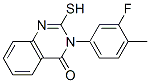 CAS 登录号：1512-75-0， 3-(3-氟-4-甲基苯基)-2-巯基喹唑啉-4(3H)-酮