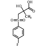 CAS 登录号：151262-57-6， 3-[(4-氟苯基)磺酰基]-2-羟基-2-甲基丙酸