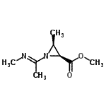 CAS 登录号：151267-23-1， 甲基(2S,3S)-3-甲基-1-[(1E)-N-甲基亚氨代乙酰]-2-氮丙啶羧酸酯