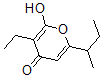 CAS 登录号：151271-57-7， 6-丁烷-2-基-3-乙基-2-羟基吡喃-4-酮
