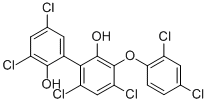 CAS 登录号:151487-20-6, 3,5-二氯-2-(3,5-二氯-2-羟基苯基)-6-(2,4-二氯苯氧基)苯酚