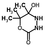 CAS 登录号：151535-49-8， 5-羟基-5,6,6-三甲基-1,3,4-恶二嗪烷-2-酮