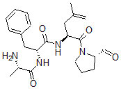 CAS 登录号：151545-20-9， (2R)-2-[[(2S)-2-氨基丙烷酰基]氨基]-N-[(2S)-1-[(2S)-2-甲酰基吡咯烷-1-基]-4-甲基-1-氧代戊-4-烯-2-基]-3-苯丙酰胺
