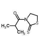 CAS 登录号：151699-17-1， 2-甲基-1-(2-硫代-1,3-噻唑烷-3-基)-1-丙酮