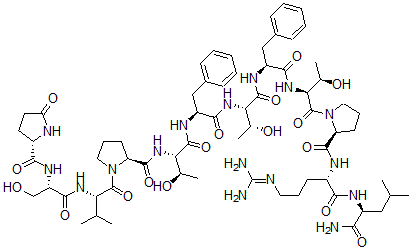 CAS#: 151812-20-3, Pyroglutamyl-seryl-valyl-prolyl-threonyl-phenylalanyl-threonyl-prolyl-arginyl-leucinamide