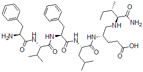 CAS 登录号：152017-02-2， (4S)-5-[[(2S,3S)-1-氨基-3-甲基-1-氧代戊烷-2-基]氨基]-4-[[(2S)-2-[[(2S)-2-[[(2S)-2-[[(2S)-2-氨基-3-苯基丙酰基]氨基]-3-甲基丁酰基]氨基]-3-苯基丙酰基]氨基]-4-甲基戊酰基]氨基]戊酸