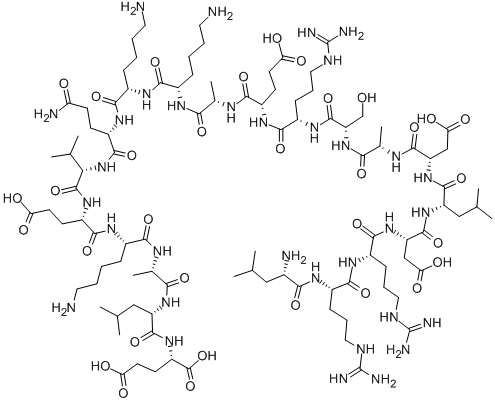 CAS 登录号：152044-86-5， L-亮氨酰-L-精氨酰-L-精氨酰-L-alpha-天冬氨酰-L-亮氨酰-L-alpha-天冬氨酰-L-丙氨酰-L-丝氨酰-L-精氨酰-L-alpha-谷氨酰-L-丙氨酰-L-赖氨酰-L-赖氨酰-L-谷氨酰胺酰-L-缬氨酰-L-alpha-谷氨酰-L-赖氨酰-L-丙氨酰-L-亮氨酰-L-谷氨酸