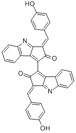 CAS#: 152075-98-4, 3-[(4-Oxo-1-Cyclohexa-2,5-Dienylidene)Methyl]-1-[2-Oxo-3-[(4-Oxo-1-Cyclohexa-2,5-Dienylidene)Methyl]-4H-Cyclopenta[b]Indol-1-Yl]-4H-Cyclopenta[b]Indol-2-One