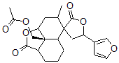 CAS#: 152273-11-5, (2'aR-(2'aalpha,5'aalpha,6'beta(S*),7'beta,8'aalpha,8'bbeta))-8'b-((acetyloxy)methyl)-5-(3-furanyl)decahydro-7'-methyl-Spiro(furan-3(2H),6'-(6H)naphtho(1,8-bc)furan)-2,2'(2'aH)-dione
