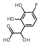 CAS 登录号：152354-23-9， 2-(4-氟-2,3-二羟基-苯基)-2-羟基-乙酸