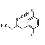 CAS 登录号：152382-16-6， 2,5-二氯苯基甲基氰基碳o二硫代亚氨酸酯
