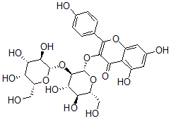 CAS#: 152390-63-1, 3-[(2S,3R,4S,5S,6R)-4,5-Dihydroxy-6-(Hydroxymethyl)-3-[(2S,3R,4S,5R,6R)-3,4,5-Trihydroxy-6-(Hydroxymethyl)Oxan-2-Yl]Oxyoxan-2-Yl]Oxy-5,7-Dihydroxy-2-(4-Hydroxyphenyl)Chromen-4-One