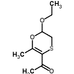 CAS 登录号：152420-84-3， 1-(6-乙氧基-2-甲基-5,6-二氢-1,4-氧硫杂环己二烯-3-基)乙酮