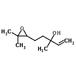 CAS 登录号：15249-35-1， 5-(3,3-二甲基-2-环氧乙烷基)-3-甲基-1-戊烯-3-醇