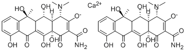 CAS 登录号：15251-48-6， 氧基四环素钙