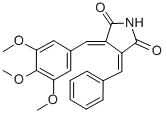 CAS 登录号：152815-51-5， (3E,4E)-3-(苯基亚甲基)-4-[(3,4,5-三甲氧基苯基)亚甲基]吡咯烷-2,5-二酮