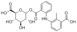 CAS 登录号：152832-30-9， (2S,3S,4S,5R,6S)-6-[2-[(3-羧基-2-甲基苯基)氨基]苯甲酰基]氧基-3,4,5-三羟基四氢吡喃-2-羧酸