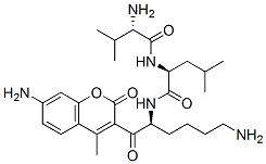 CAS#: 152881-17-9, (2S)-6-Amino-N-[(2S)-2-[[(2R)-2-Amino-3-Methylbutanoyl]Amino]-4-Methylpentanoyl]-2-[(4-Methyl-2-Oxochromen-7-Yl)Amino]Hexanamide