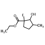 CAS 登录号：153127-02-7， 乙基1-氟-2-羟基-3-甲基环戊烷羧酸酯