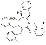 CAS#: 153182-43-5, (4R,5S,6S,7R)-1,3-Bis[(2-Fluorophenyl)Methyl]-5,6-Dihydroxy-4,7-Bis(Phenylmethyl)-1,3-Diazepan-2-One
