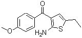 CAS#: 153195-01-8, (2-Amino-5-Ethyl-3-Thienyl)(4-Methoxyphenyl)Methanone
