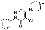 CAS 登录号：153276-35-8， 4-氯-2-苯基-5-(1-哌嗪基)-3(2H)-哒嗪酮