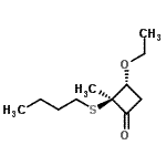 CAS#: 153359-35-4, (2S,3R)-2-(Butylsulfanyl)-3-Ethoxy-2-Methylcyclobutanone