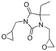 CAS 登录号：15336-82-0， 5-乙基-5-甲基-1,3-二(环氧乙烷基甲基)咪唑烷-2,4-二酮