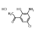 CAS#: 153404-65-0, 1-(3-amino-5-chloro-2-hydroxy-phenyl)ethanone hydrochloride