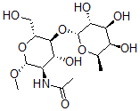 CAS#: 153756-68-4, N-[(2R,3R,4R,5S,6R)-4-Hydroxy-6-(Hydroxymethyl)-2-Methoxy-5-[(2R,3R,4S,5R,6R)-3,4,5-Trihydroxy-6-Methyloxan-2-Yl]Oxyoxan-3-Yl]Acetamide